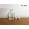BAN 85 ML. (Cover Silver) - Transparent Glass Bottle, Cover Silver